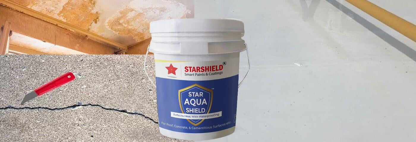 Bid farewell to leaks with Star Aqua Shield. Best waterproofing for roofs, seamless, long-lasting solution.