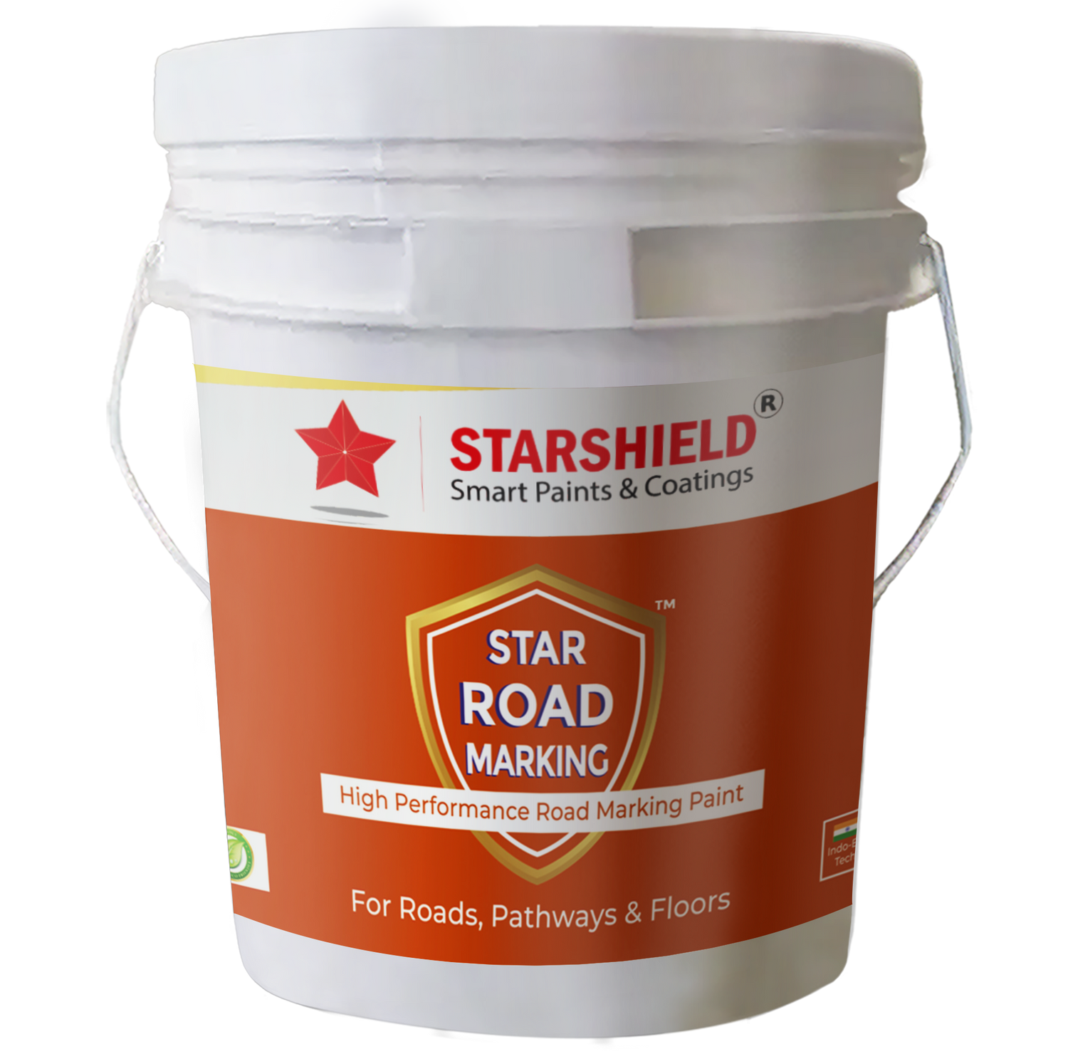 Ensure safety with Star Road Marking Paint: Water-based, environmentally safe.