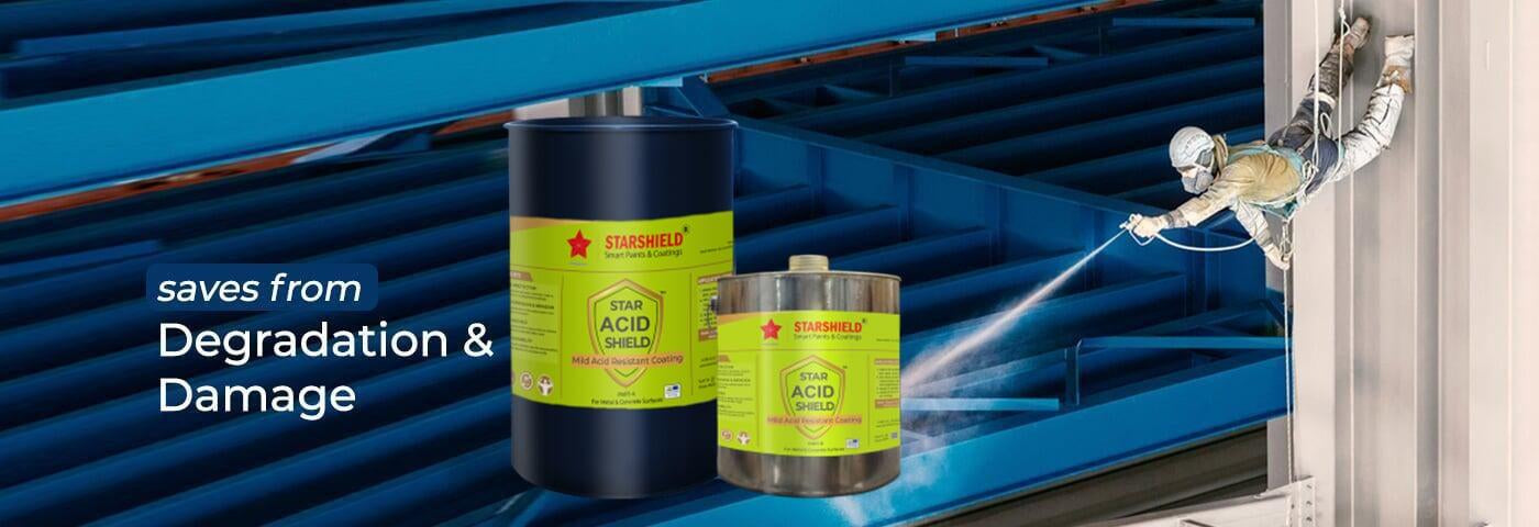 Star Acid Shield: Highly protective anti-corrosion paint for steel structures.