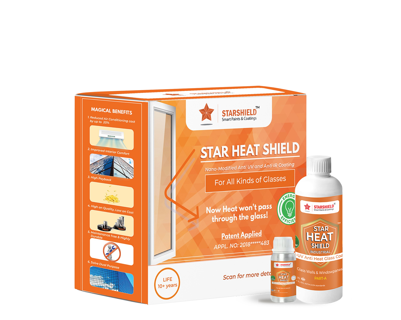 Discover Star Heat Shield: Ultimate Sun Control Glass Coating for homes, businesses. Transparent, translucent, frosted finishes available.