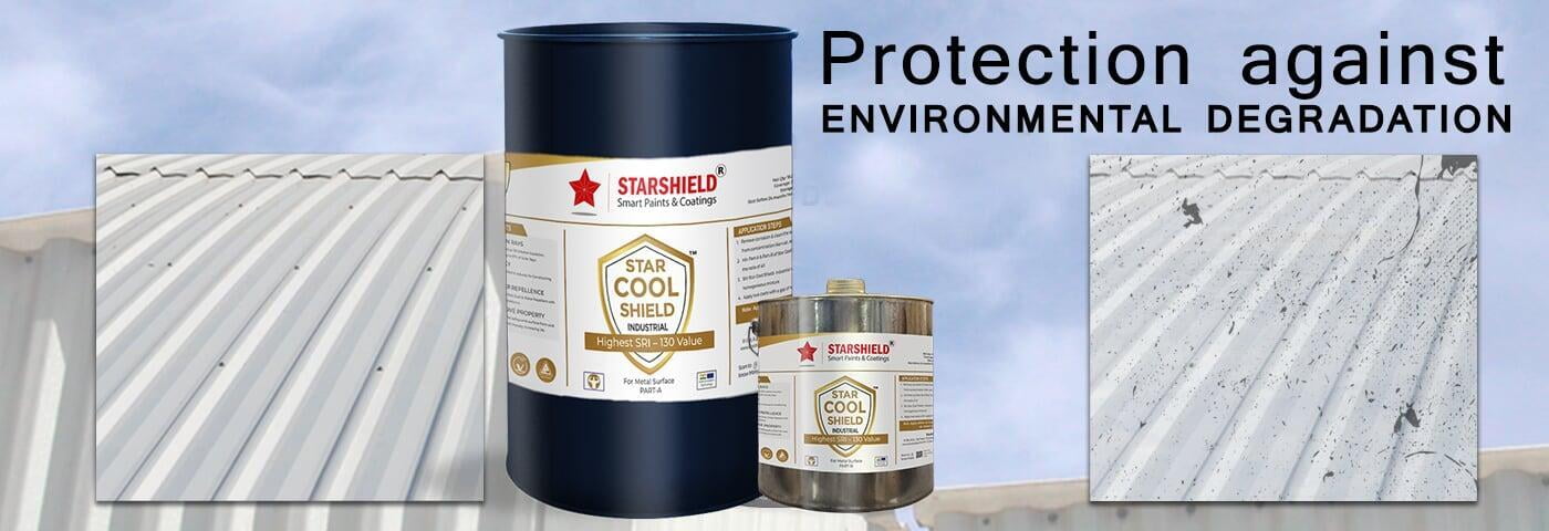 Discover Star Cool Shield - Industrial: High Albedo Paint for Metal Surfaces. Energy Saving Coating.