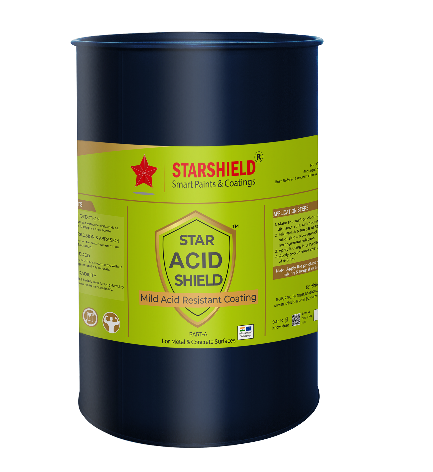 Discover Star Acid Shield: Effective acid resistant paint for industrial use.