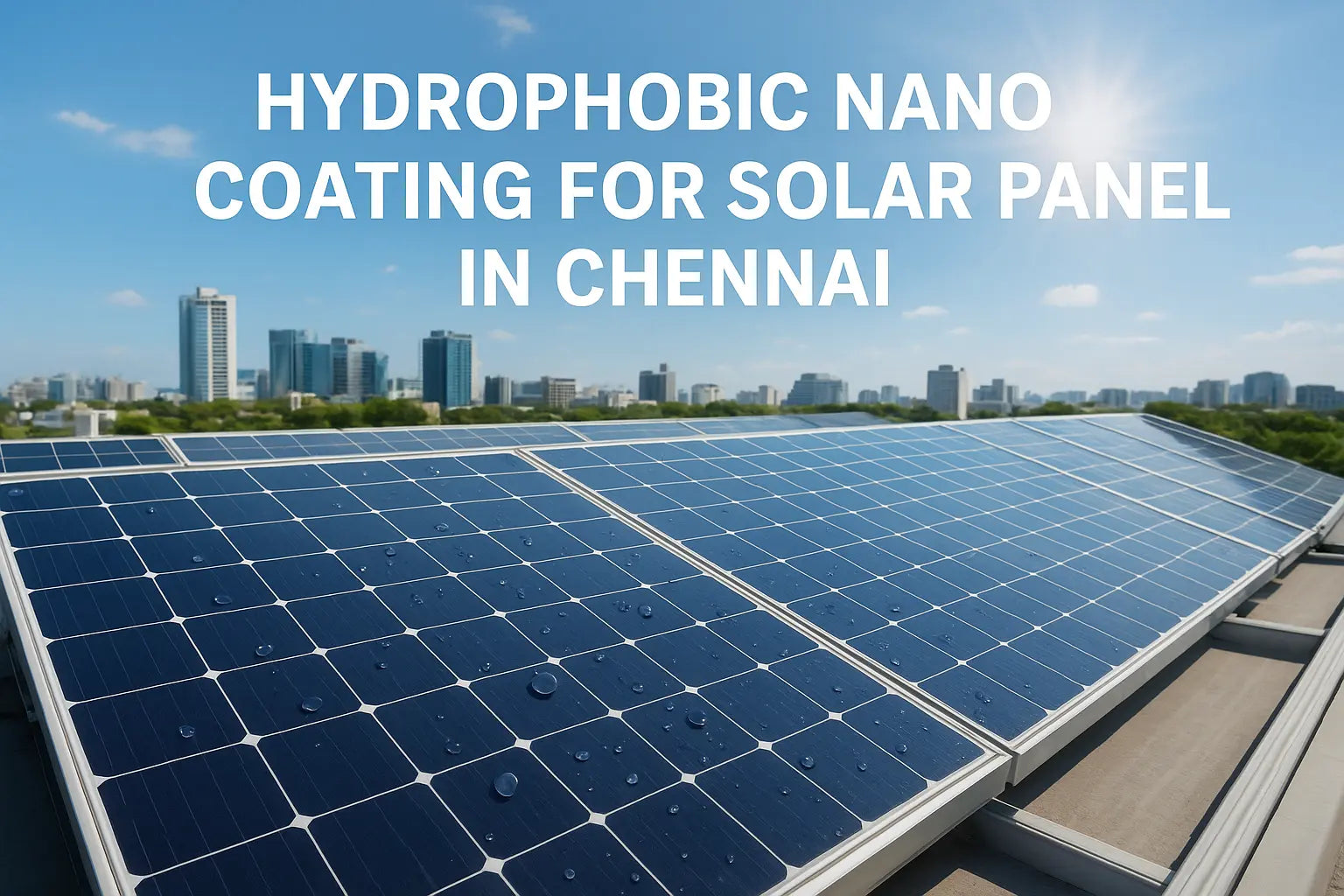 Hydrophobic Nano Coating for Solar Panel in Chennai: Boost Efficiency ...