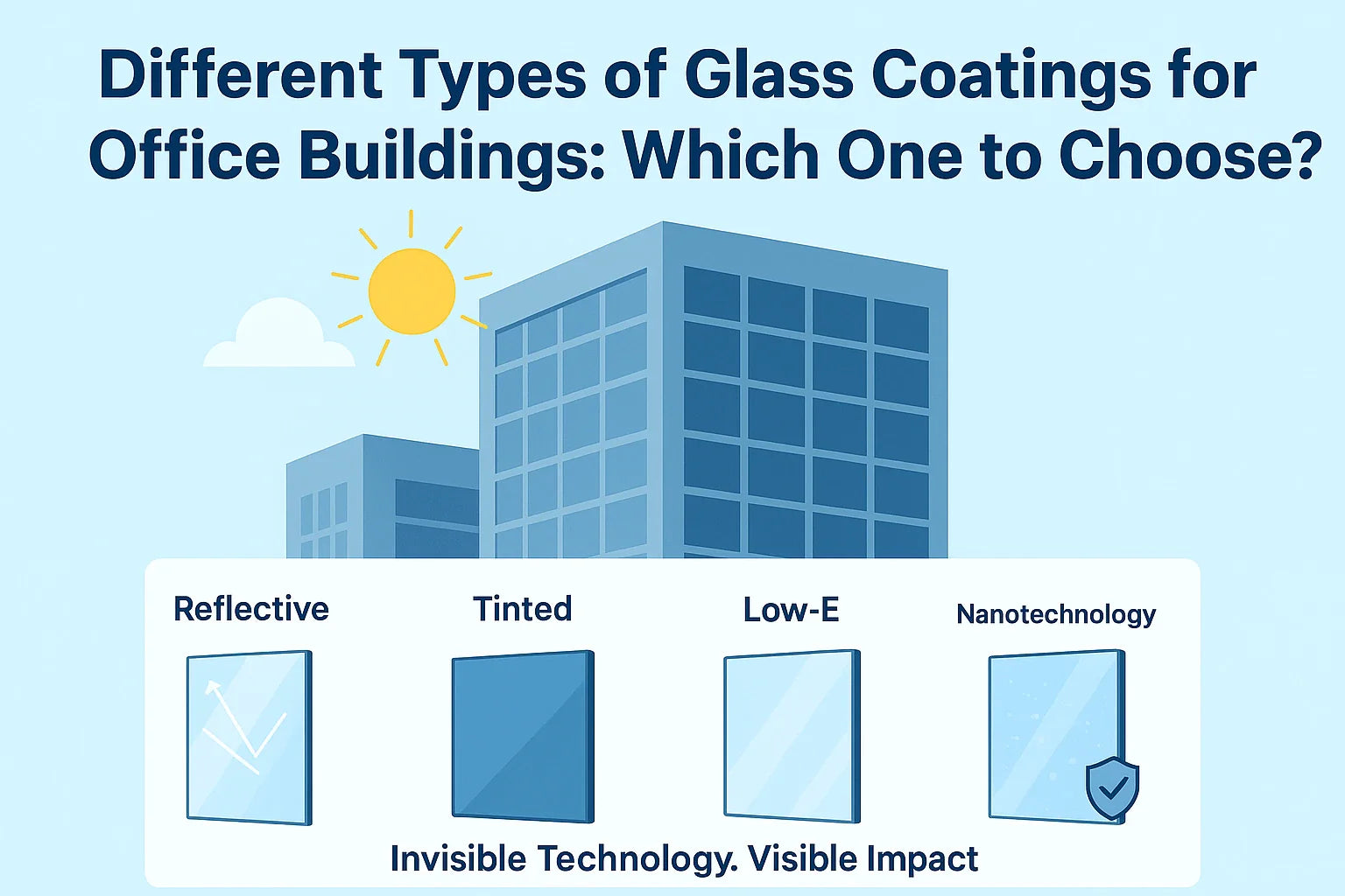 Different Types of Glass Coatings for Office Buildings: Which One to Choose?