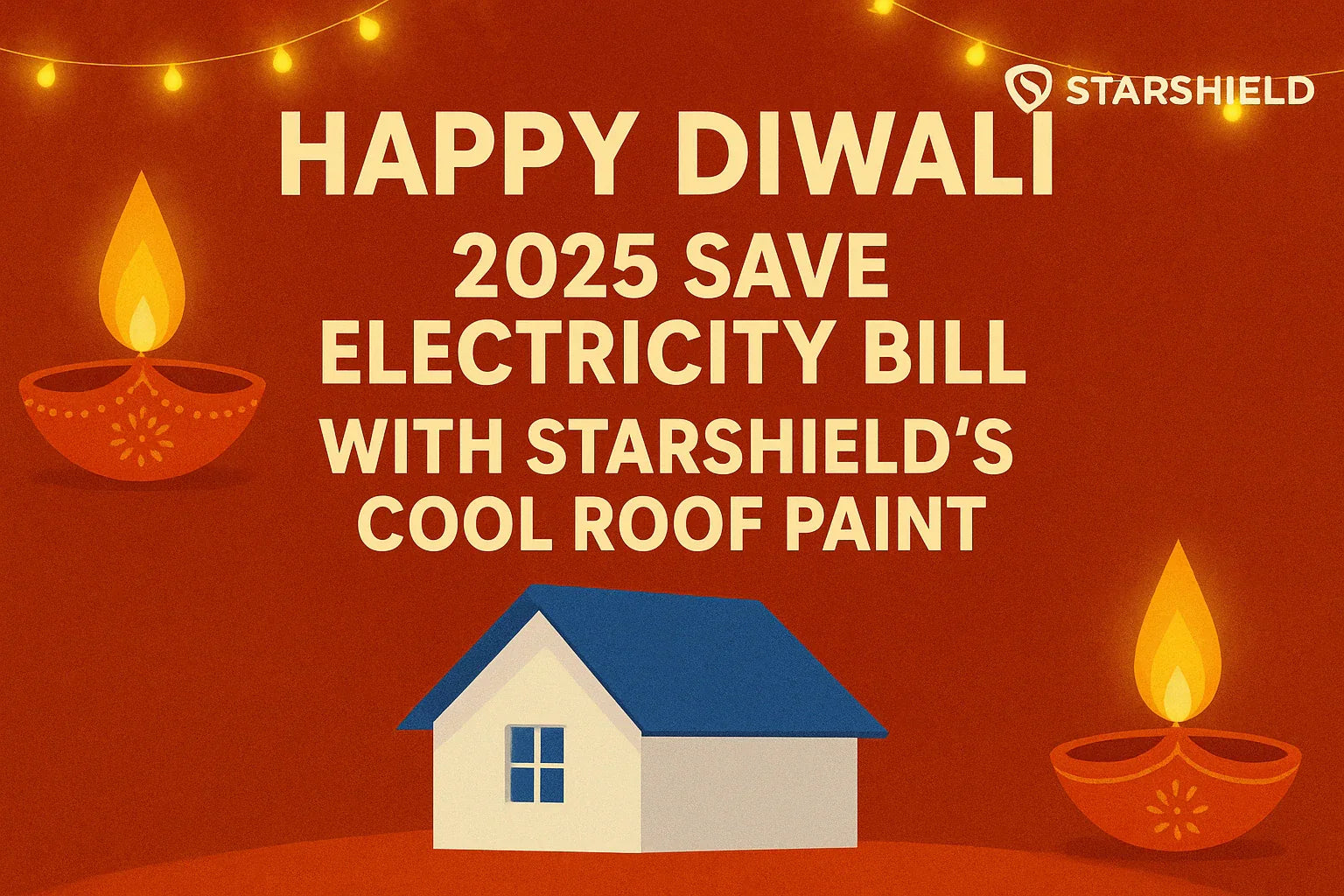 Happy Diwali 2025 Save Electricity Bill With StarShield's Cool Roof Paint
