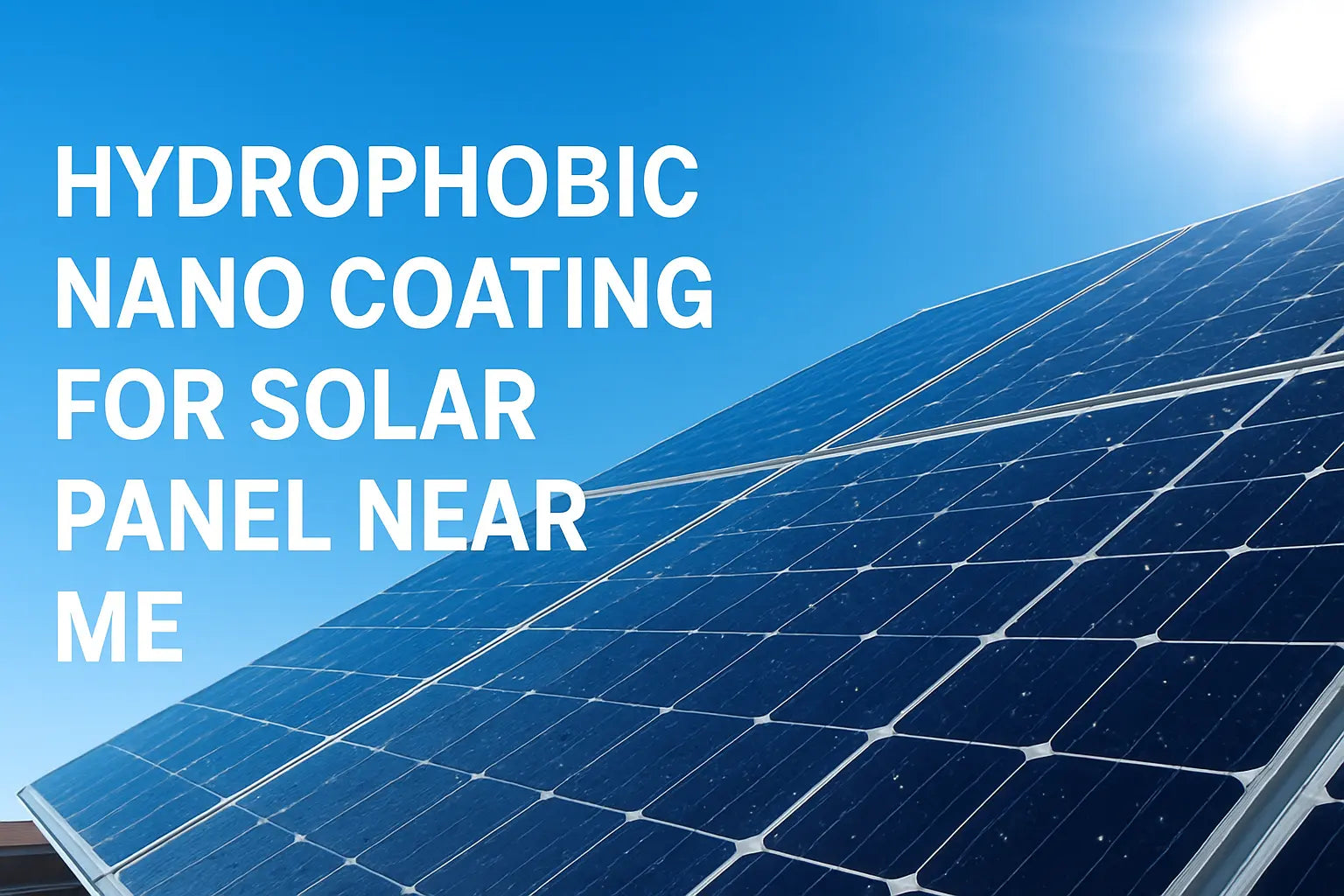 Hydrophobic Nano Coating for Solar Panel Near Me | Star Solar Shield by ...