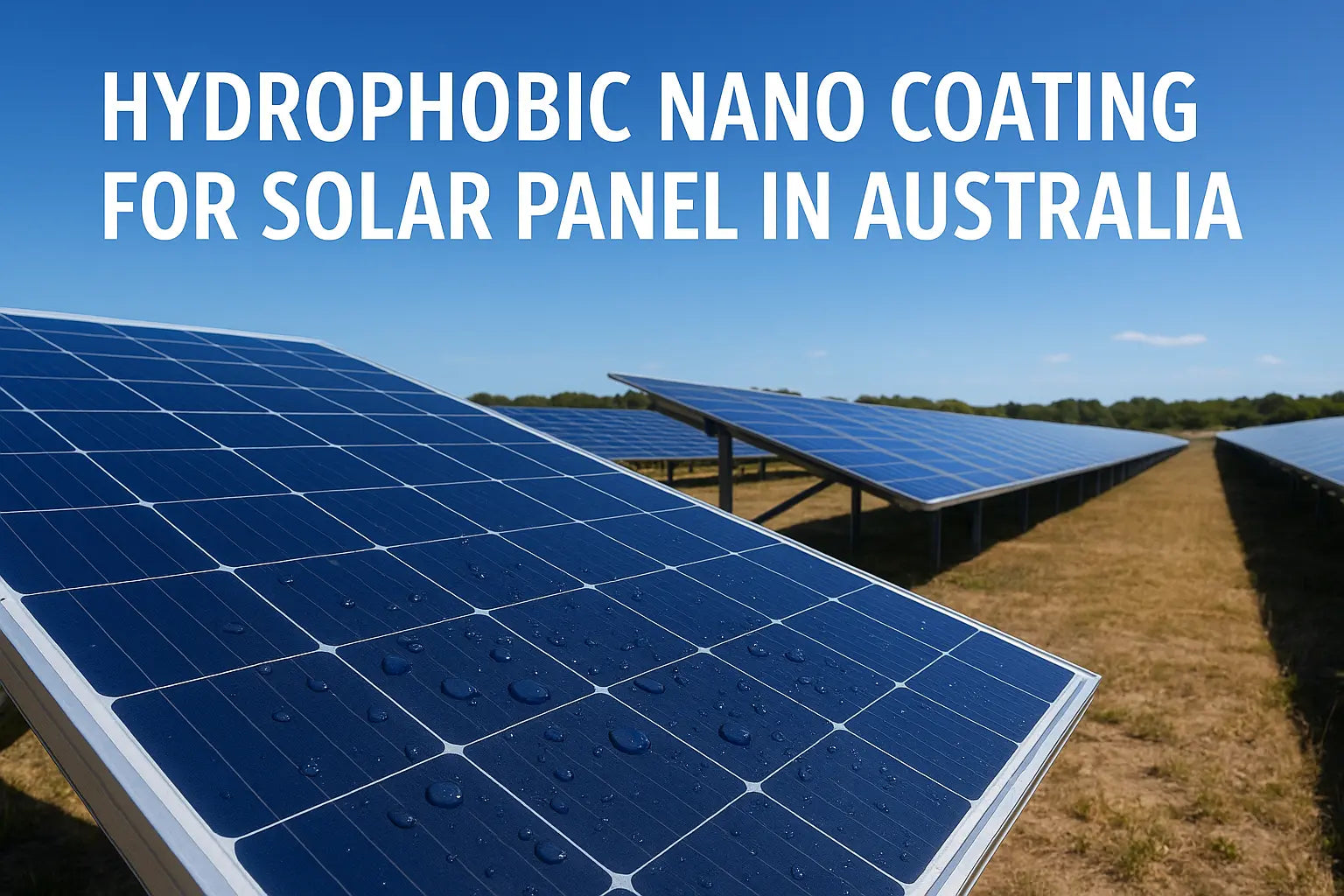 Hydrophobic Nano Coating for Solar Panel in Australia – Advanced Protection by Star Solar Shield