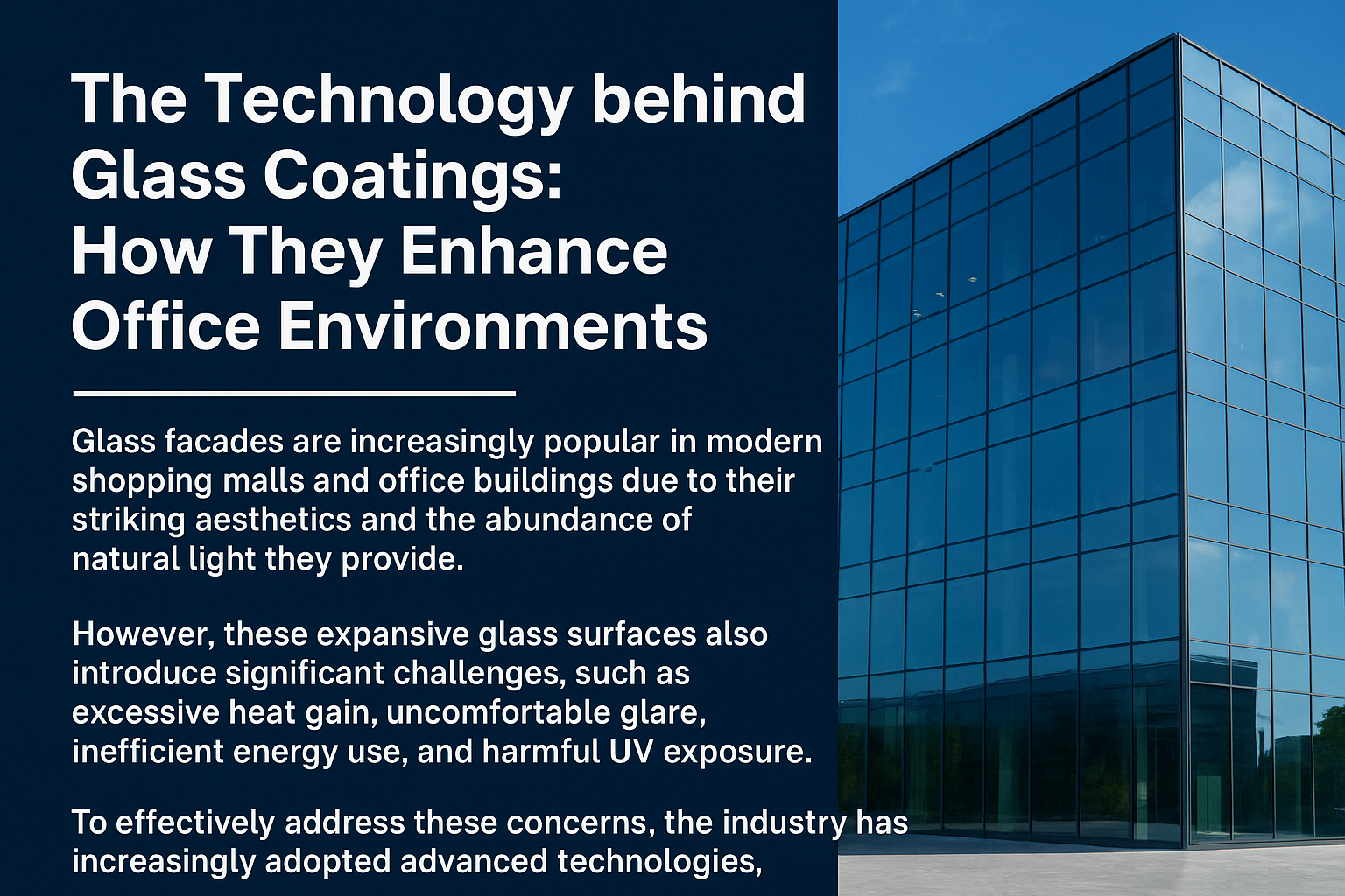 The Technology behind Glass Coatings: How They Enhance Office Environments