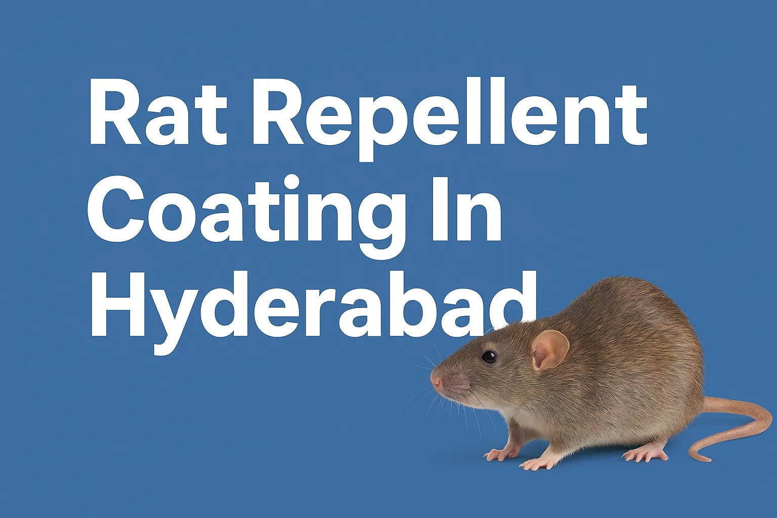 Rat Repellent Coating In Hyderabad: A Smart Solution for a Rodent-Free Environment