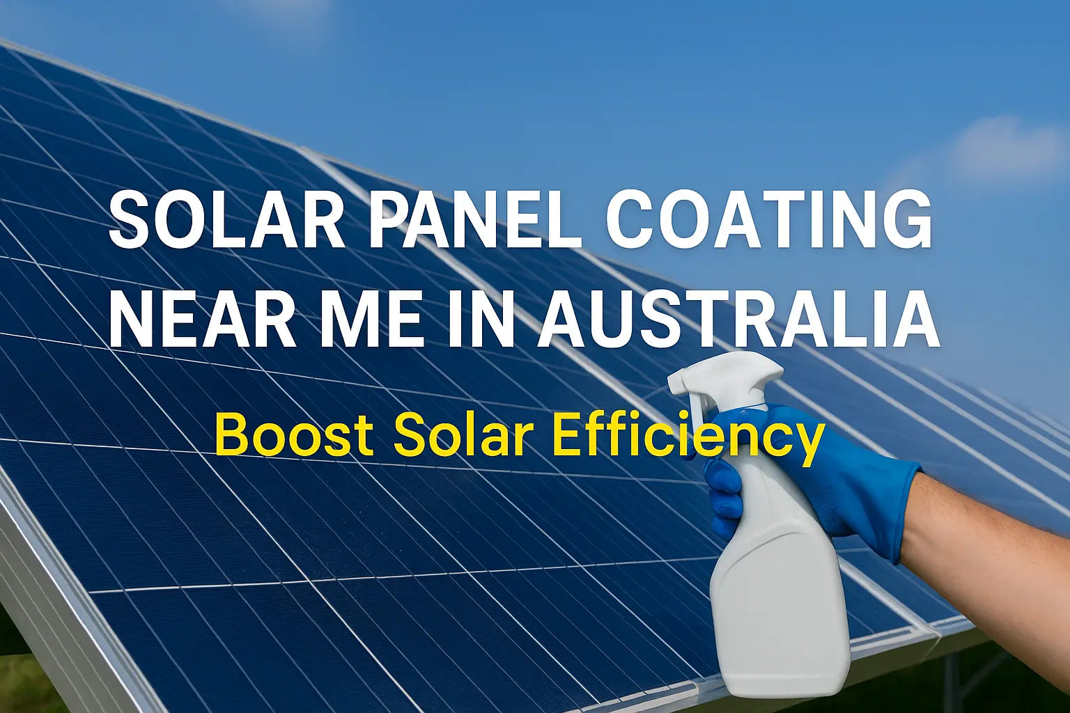 Solar Panel Coating Near Me in Australia – Complete Guide for Maximum Solar Efficiency