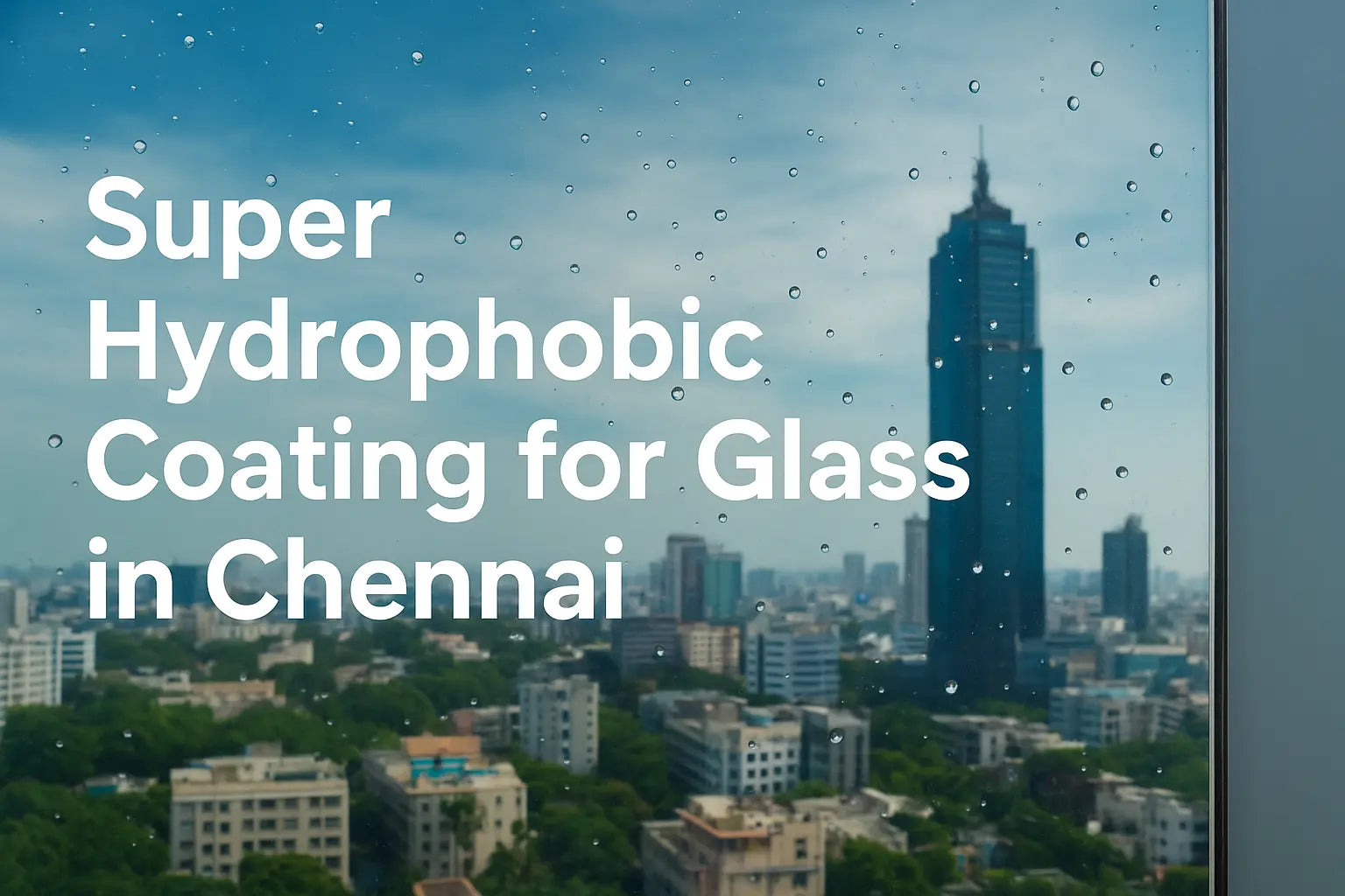 Super Hydrophobic Coating for Glass in Chennai – Advanced Nano Protection with Star Glass Shield