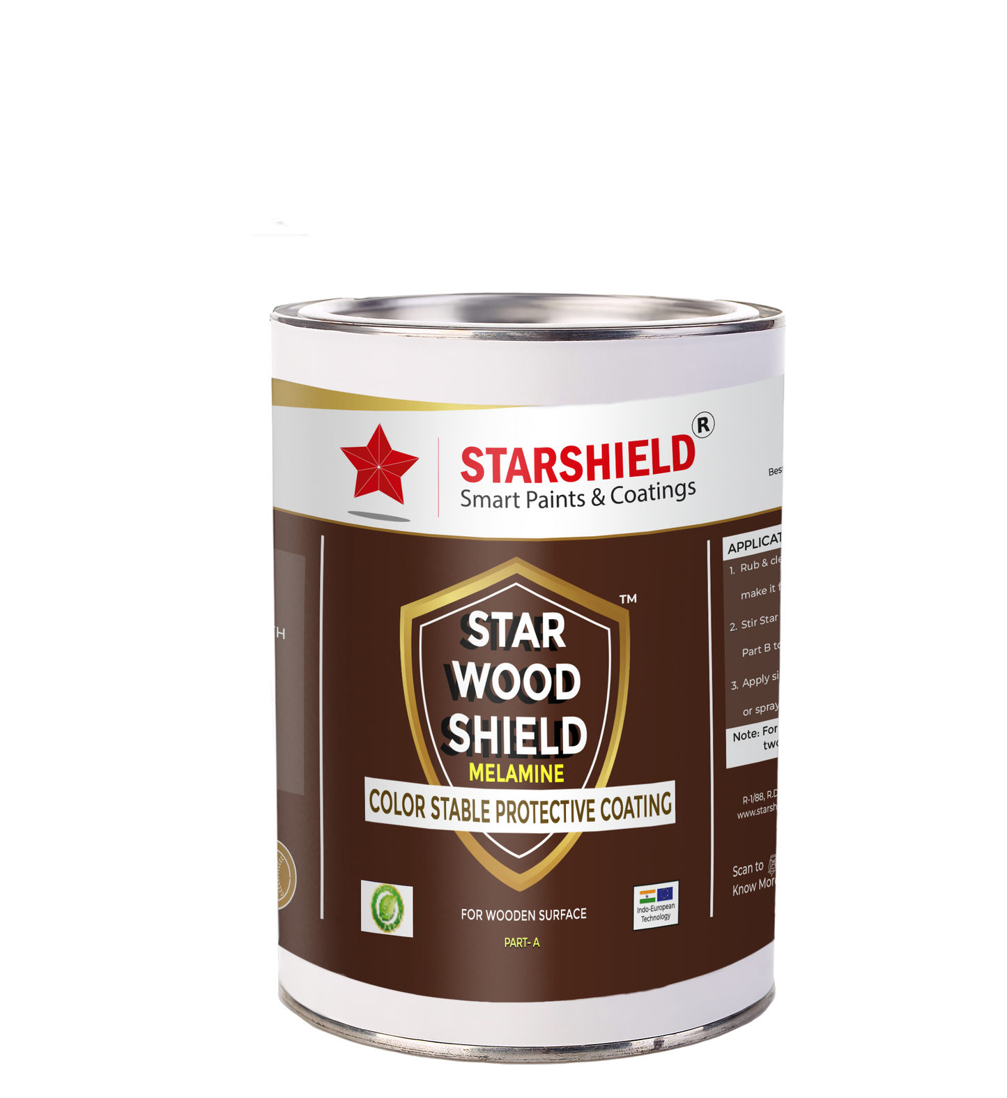 Star Wood Shield Melamine Aurelia