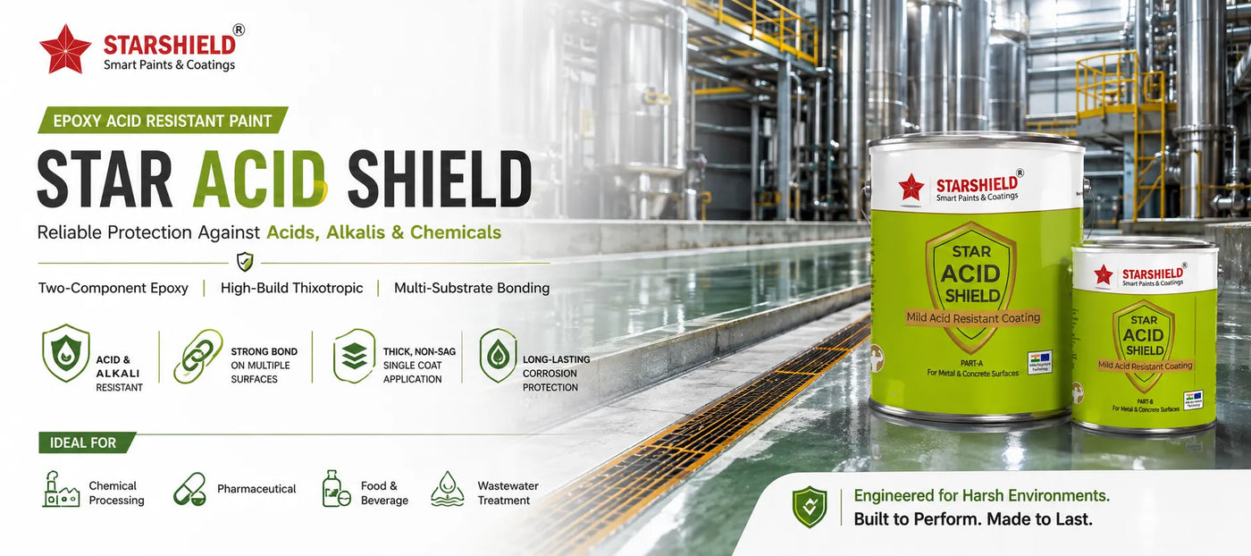Star Acid Shield — Two-Component Epoxy Acid Resistant Paint for Industrial Surfaces