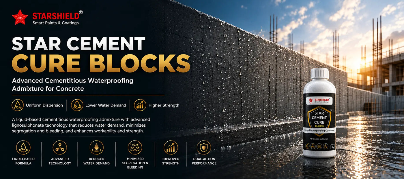 Star Cement Cure Blocks — Cementitious Waterproofing Admixture