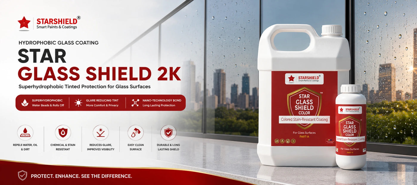 Star Glass Shield 2K — Superhydrophobic Tinted Coating for Glass