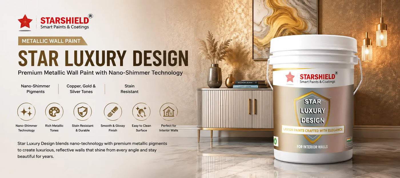 Star Luxury Design — Premium Metallic Wall Paint