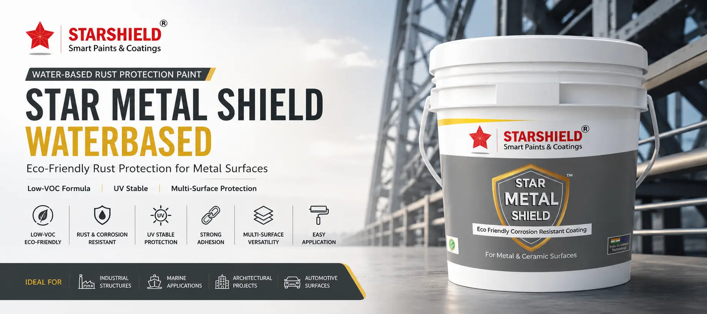 Star Metal Shield Waterbased — Eco-Friendly Rust Protection Paint for Metal