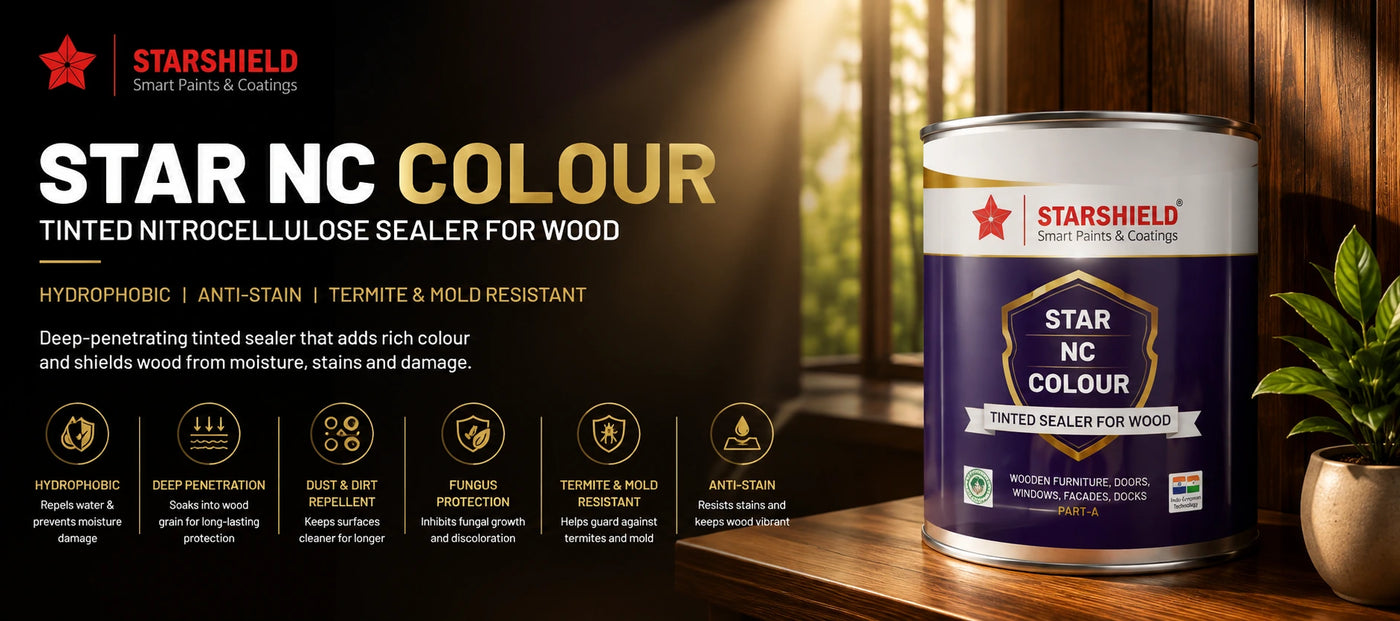 Star NC Colour — Tinted Nitrocellulose Sealer for Wood