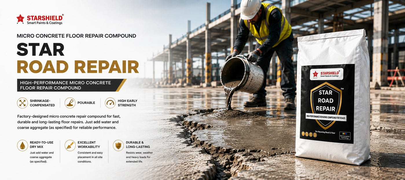 High-Performance Micro Concrete Floor Repair Compound