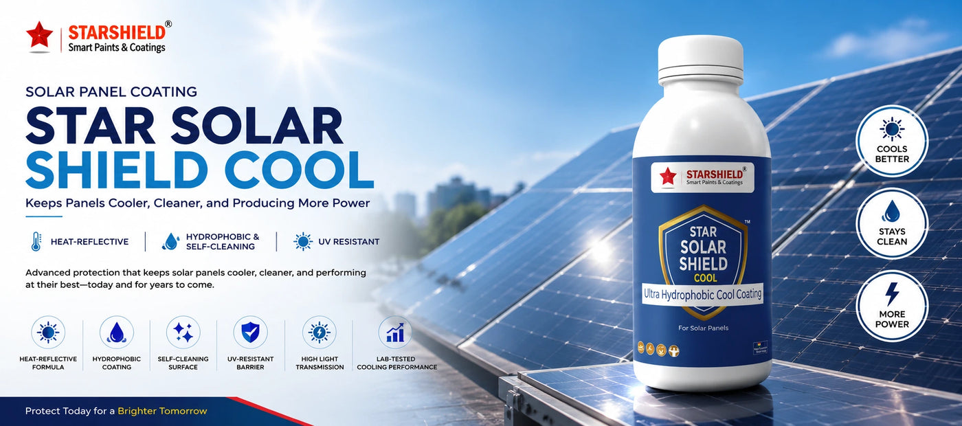 Star Solar Shield Cool — Dual-Action Cooling Coating for Solar Panels