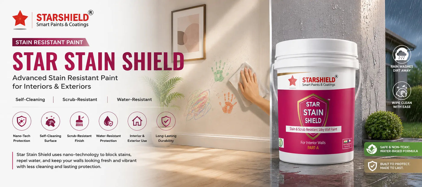 Star Stain Shield — Advanced Stain Resistant Paint