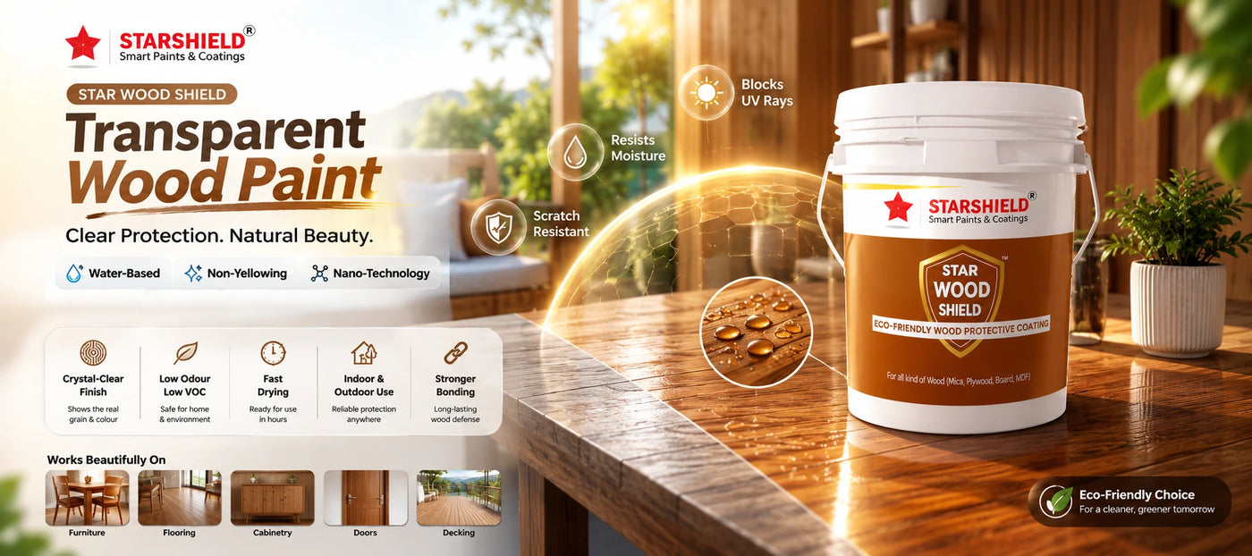 Premium Transparent Wood Paint for Furniture