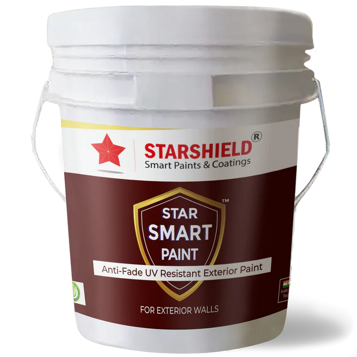 Star Smart Paint - Exterior: Revolutionary heat-reflective house paint with anti-fade UV resistance.